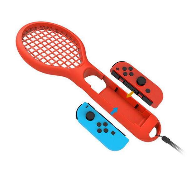 Tennis Racket for Nintendo Switch Mario Tennis Ace NS Tennis Racket for Joy Con Controller 2 Pack