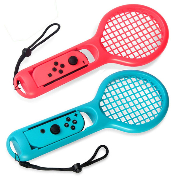 Dobe Tennis Racket for Nintendo Switch Joy-cons/Controllers Grips for Switch Joy-con Grip for Somatosensory Games Aces 2 Pack