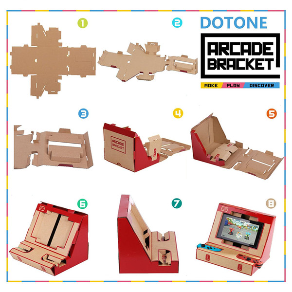 Foldable Stand Origami Labo DIY Cardboard Creations Game Holder Kit Toys for NS Switch Paper Arcade Bracket