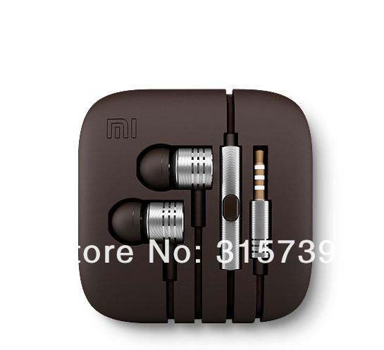 100pcs/lot Stereo earphone Volume metal Fresh Earbuds headset headphone Tangle-Free with Remote & Mic For MI2 MI2S MI2A Hongmi