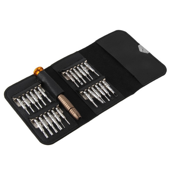 Freeshipping 25 in 1 For iPhone Cellphone Tablet PC Repair Screwdriver Set Torx Herramientas Ferramentas Screwdriver Wallet Set Repair Tools