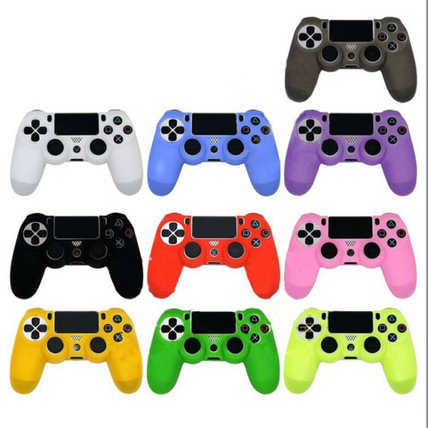 With PS4 Silicone Handle Case Sleeve Brilliant Anti-skid Shock PS4 Handle Protective PS4pro Game Handle Free Shipping