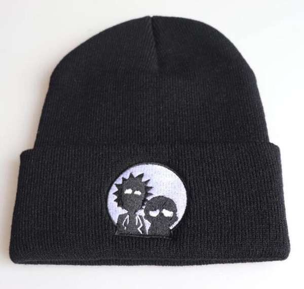 Mr. Meeseeks Winter Knitted Hats Rick and Morty Anime Caps Warm Light Blue Lovely Beanie Outdoor Sport Skiing knit Hats Skullies