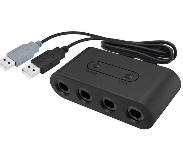 Smash Brothers 4 Ports for GameCube to for Wii U PC USB Switch Game Controller Adapter Converter 20pcs/lot