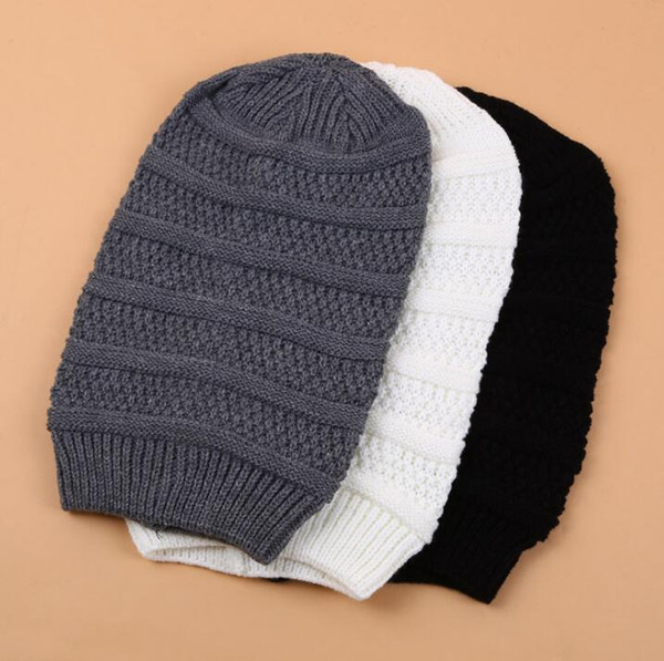 Women Knitted Hats for Girls Beanie Cap Fashion women's Autumn Winter Hats For Female Embroider