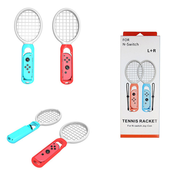 Tennis Racket for Nintendo Switch Joy-Con Accessories for Nintendo Switch Tennis Games Twin Pack Set Retail Packing