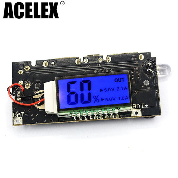 Dual USB 5V 1A 2.1A Mobile Power Bank 18650 Battery Charger PCB Power Module Accessories For Phone DIY New LED LCD Module Board