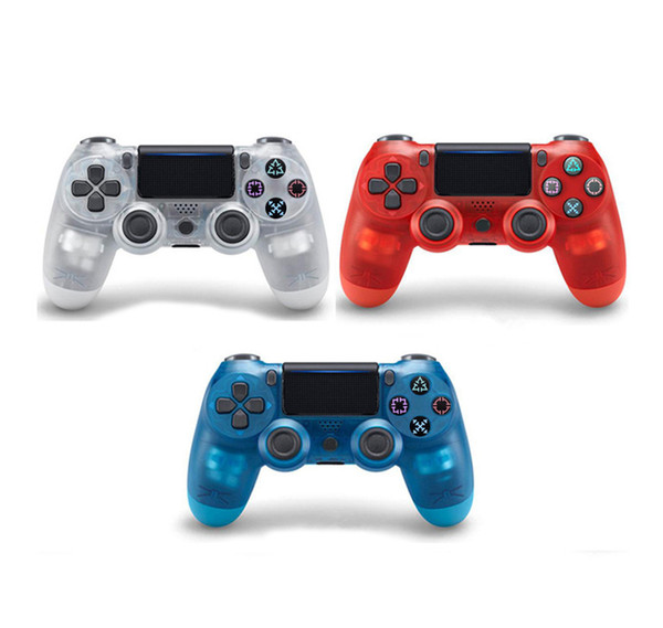 Transparent Wireless Ps 4 Gamepad Bluetooth Controller For PS 4 Dual Vibration Joystick Gamepad Game Controllers JoyStick Camouflage