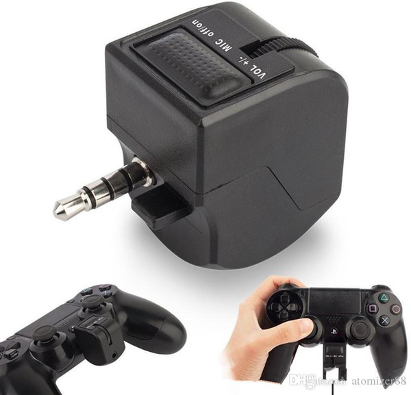 High quality PS4 VR handle headset adapter for chat volume control and game sound PS4 VR good companion DHL free shipping