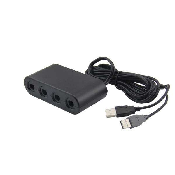 Game Controller Adapter for Nintendo Switch, Wii U and PC USB with 4 Ports - Plug & Play, No Drivers Need