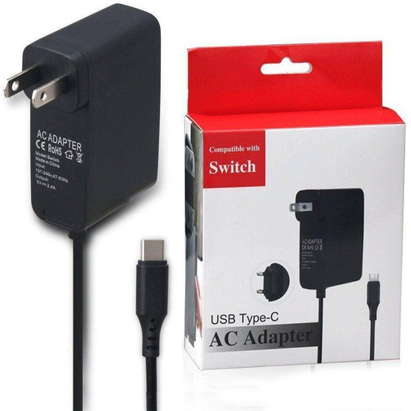 Home Travel Wall AC Adapter Charger For Nintendo Switch NS Game Adapter 5V 2.4A US EU Plug wholeale price