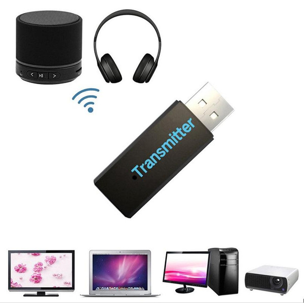 USB Bluetooth3.0 Receiver Wireless Stereo Audio Music Transmitter For TV PC