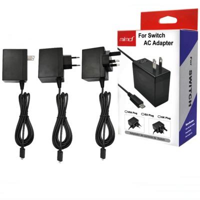 Home Travel Wall AC Adapter Charger Switch Charger For Nintendo Switch NS Game Adapter 5V 2.4A US EU UK Plug USB Type C Charging Port