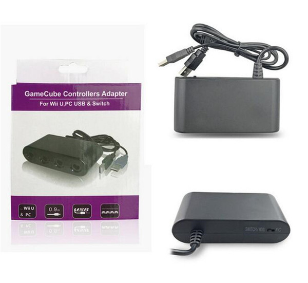 4 Ports For GameCube GC Controllers USB Adapter Converter for Nintendo Wii U PC NGC for PC Game Accessory