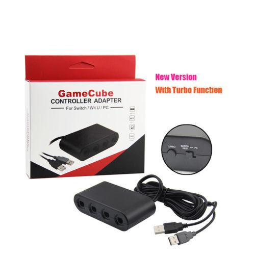 Useful Adapter for GameCube Controller Adapter for Wii U/PC/Ninten do NS Switch with Turbo Function Free shipping Brand new Hot Selling