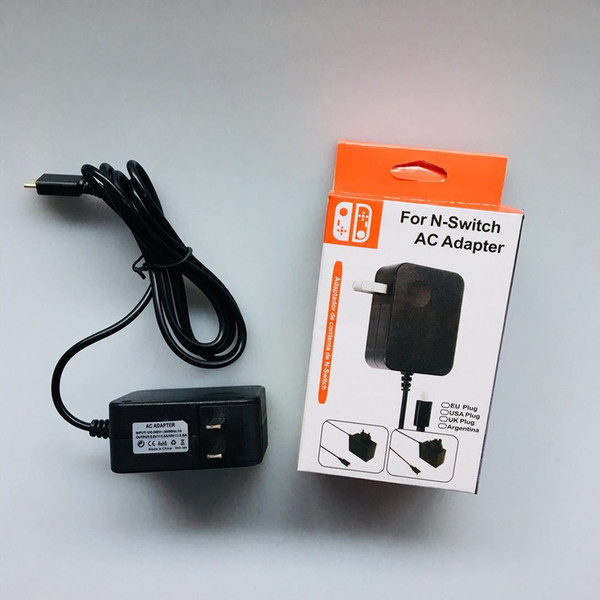 AC Adapter Travel Wall Charger Power Supply for NS Switch and Pro Controller 15V 2.6A Fast Charging Kit DHL FEDEX EMS FREE SHIPPING