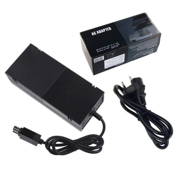 EU US PLUG Replacement AC Adapter Adaptor Power Supply Cord Charging Charger for Microsoft XBOX ONE DHL FEDEX EMS FREE SHIPPING