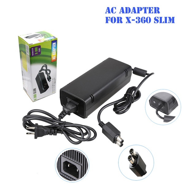 New Arrival EU Plug 100~240V 135w AC Adapter Charger Charging Power Adapter for Microsoft Xbox 360 Slim Power Supply boards