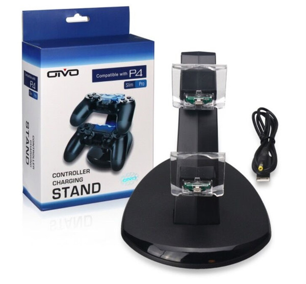 Dual chargers for ps4 xbox one wireless controller 2 usb charging dock mount stand holder for ps4 xbox one gamepad playstation with box