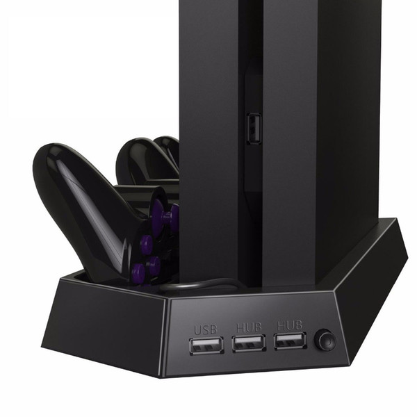 new arrival PS4 PS 4 Vertical Stand Cooling Fan Cooler for Playstation 4 Controller Charging Dock Station Dual Use with Cooling and Charging