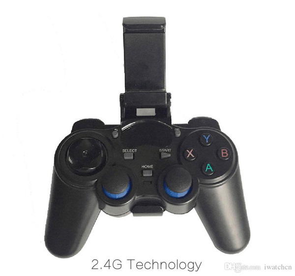 1pcs 2.4G Wireless Game Controller Gamepad Joystick mini keyboard remoter for universal TV box and Smartphone GR1 w/phone supporter