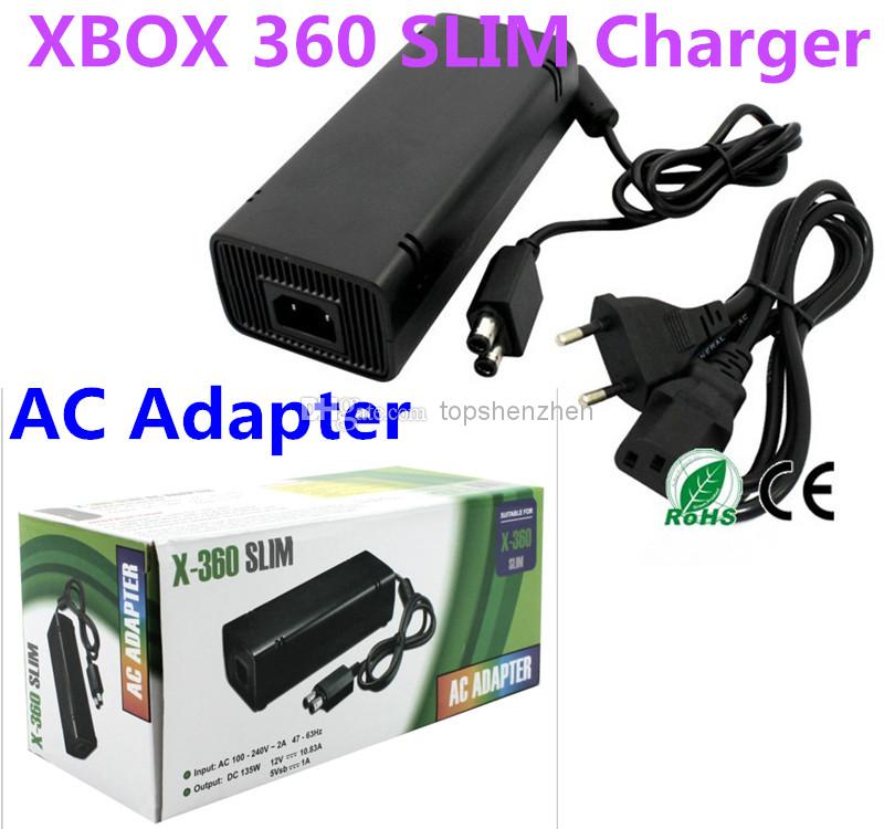 AC Adapter Power Supply Cord Charger FOR XBOX 360 Slim Charger for game xbox 360