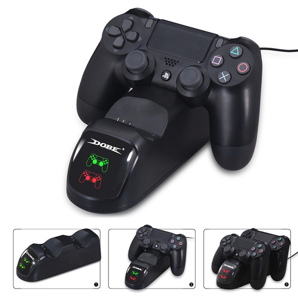 For PS4 Controller Charger Dual Charger with Charging Status Display Screen for PlayStation 4 / PS4 Slim / PS4 Pro Controller