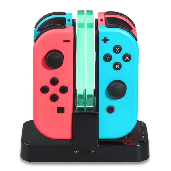 DOBE 4 In 1 Charging Dock Station FOR Nintend Switch NS Charging Stand LED Charger Cradle For 4 Joy-Con Controllers