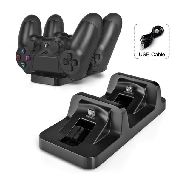 Ps4 Controller Charger PS4 Charger, Dual Charging Station for Sony Playstation 4 DualShock 4 Wireless Controller USB charger cable include