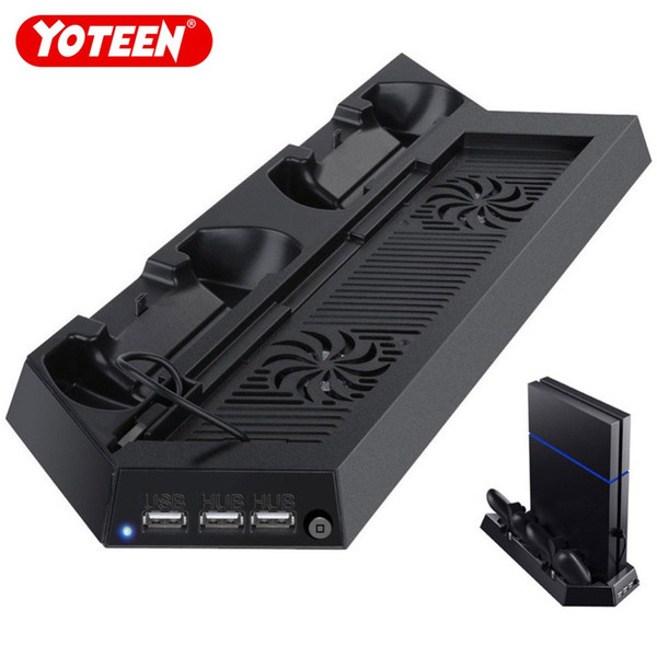 Yoteen Charger for Sony PS4 Controller Charging Dock Station With Cooling Fan Vertical Stand