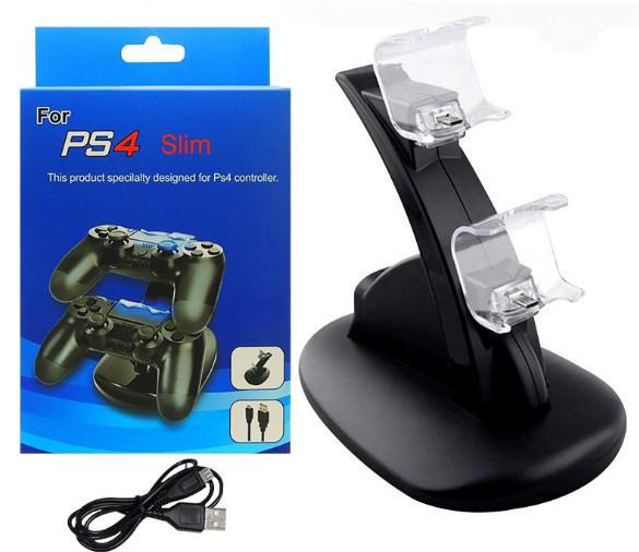 DUAL New arrival LED USB ChargeDock Docking Cradle Station Stand for wireless Sony Playstation 4 PS4 Game Controller Charger