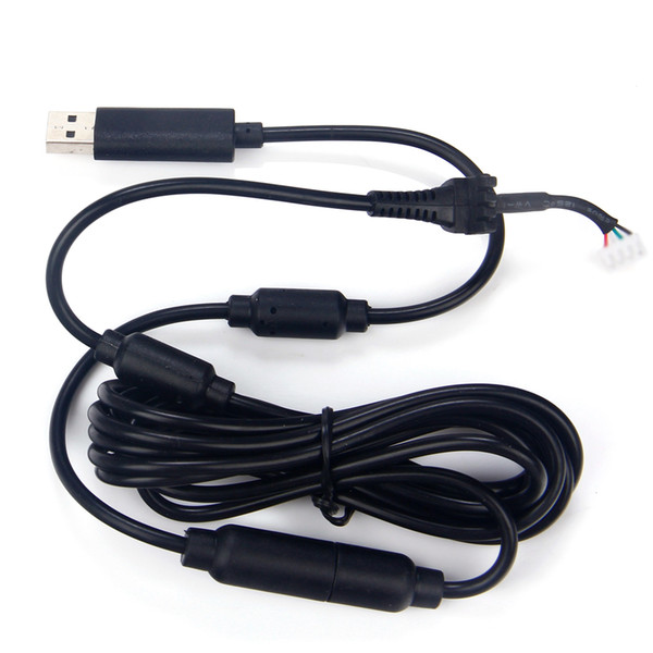 10 Pieces/LOT USB 4Pin Line Cord Cable +Breakaway Adapter Replacement Fit For Xbox 360 Wired Controller AA4258-AA4259