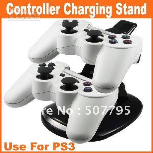 Wholesale - Big Discount 1 PCS Dual Controller Charging Stand Use For PS3, Free Shipping, and Retail