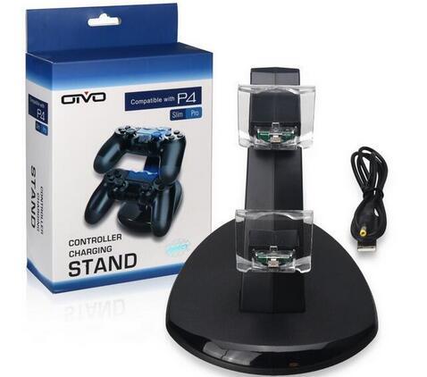 Dual chargers for ps4 xbox one wireless controller 2 usb charging dock mount stand holder for ps4 xbox one gamepad playstation with box