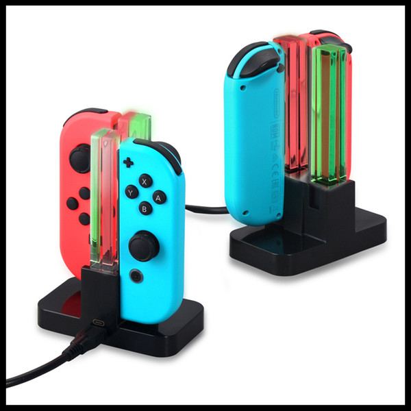 Colorful Handle Charger for Switch Game Console Charging Stand Direct Charge Four-in-one Charging Stand Game Component