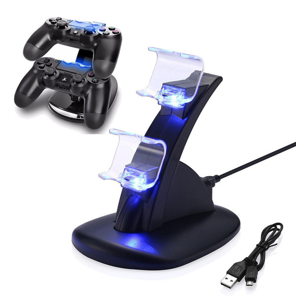 PS4 Controller Charger Playstation PS4 Pro Controller Charger Charging Docking Station Stand Dual USB Fast Charging Station for PS4