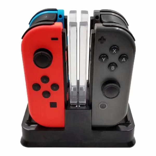 NEWEST 4 In 1 Charging Dock Station LED Charger Cradle For Nintendo Switch 4 Joy-Con Controllers Nintend Switch NS Charging Stand