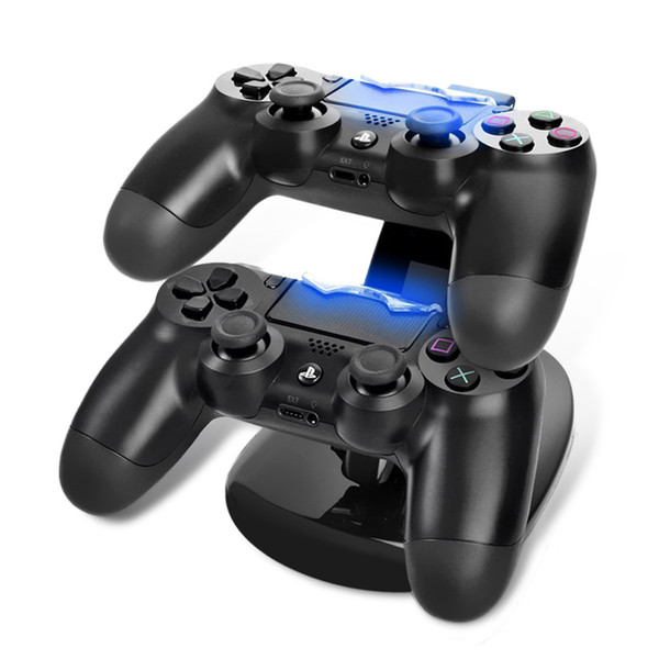 HOT sale USB Dual Gamepad Charger Controller Game Controller Power Supply Charging Station Stand For Playstation 4 PS4