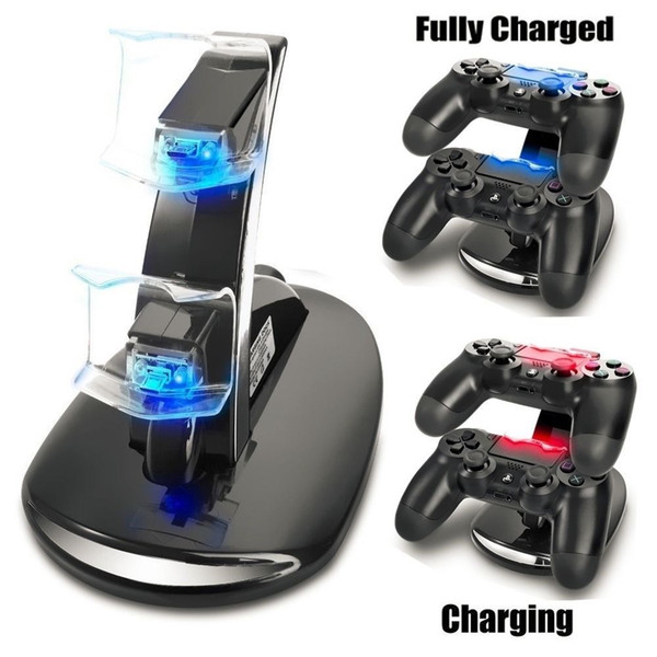 For PS4 PlayStation4 or for XBOX ONE Controller LED Dual Charger Dock Station 2 USB Charging Stand Charge Mount