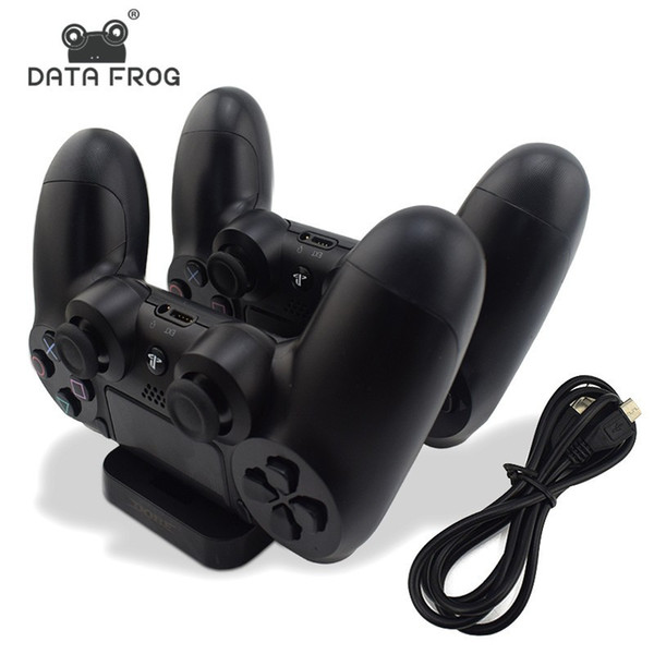 DATA FROG For PS4 Charger Dual Power Supply Charging Dock Station For Sony Playstation 4 PS4 Controller Charger