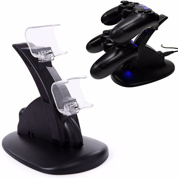 Dual chargers for ps4 xbox one wireless controller 2 usb charging dock mount stand holder for ps4 xbox one gamepad playstation with box