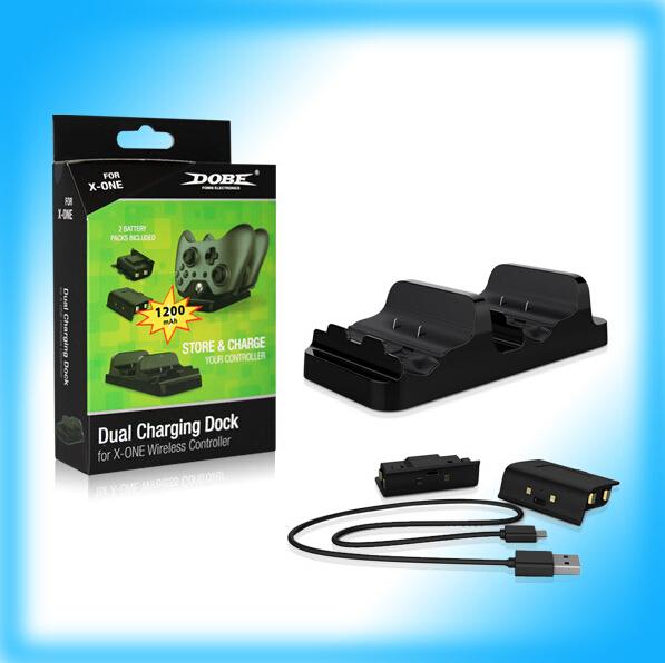 Recharge Stand for xbox one wireless controller dual charging dock with 2 battery pack