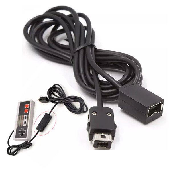 1.8m 3m Nes Controller Extension Cables Wires For Mini NES Classic Controller Edition Extension Cord Without Crystal Chips