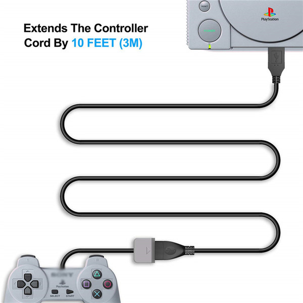 New 3 meters extension cable for PS mini Controller Playstation Classic Cable 3M Extender Compatible with PS Classic Mini Console