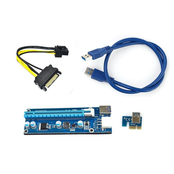 MLLSE 1 PCS USB3.0 PCI-E 1-16X Riser Adapter Card Extension Cable For ETH GPU Mining AA3989