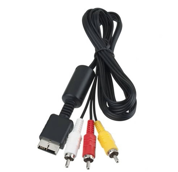 6 Ft Audio Video AV Cable cord to RCA for Sony PlayStation 2 PS2 PlayStation 1000pcs