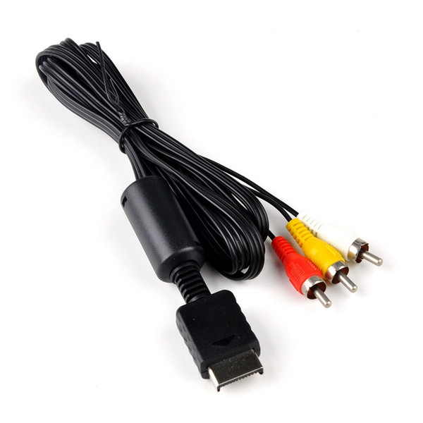 Free DHL HOTSALE 6 feet 1.8M Audio Cable to RCA For sony PlayStation for PS / for PS2 /3 Video AV