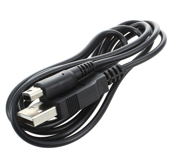 Charger Charging Cable for NEW Nintendo NDS 3DS 3DSLL NDSI 3DSXL USB TO DSI Charge Cord Data Sync Cable 1.2m Black Color