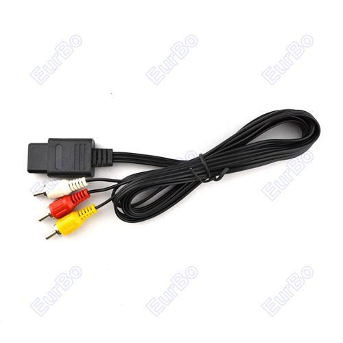 OP-50pcs a lot Wholesale AV Cable for N64 for 64 (EN003)