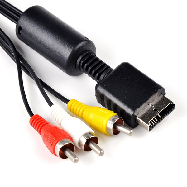 6 feet 1.8M Audio Video AV Cable to RCA For PlayStation for PS ,PS2 ,PS3 DHL Free MOQ:100PCS